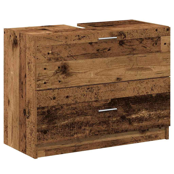 Kylpyhuonekaappi Vanha Puu 78 x 37 x 59 cm Tekninen puu