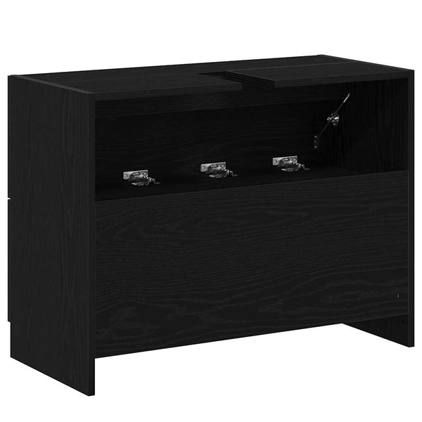 Kylpyhuonekaappi Musta tammi. 78 x 37 x 59 cm Tekninen puu