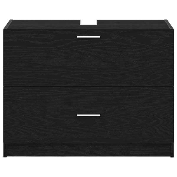 Kylpyhuonekaappi Musta tammi. 78 x 37 x 59 cm Tekninen puu