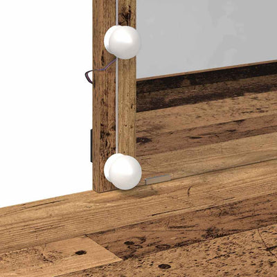 Vanha puu meikkipöytä Istrail 100x40x130cm (puinen)