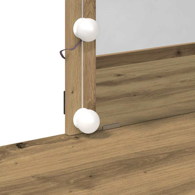 Artesaani tammi meikkipöytä Piscopu 100x40x130cm (puinen)