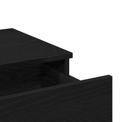 Musta tammi meikkipöytä Chitoiu 100x40x130cm (puinen)