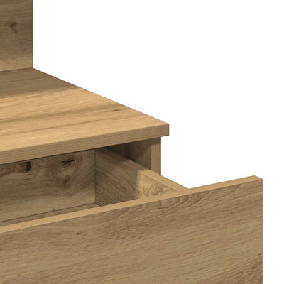 Artesaani tammi meikkipöytä Hamdani 100x40x130cm (puinen)