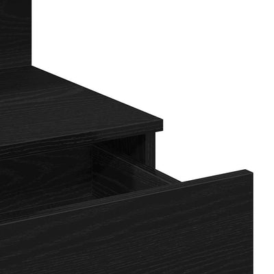 Musta tammi meikkipöytä Ellada 100x40x130cm (puinen)