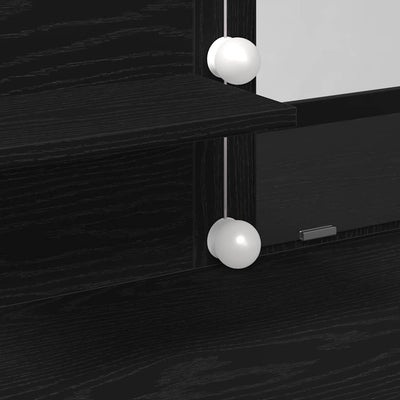 Musta tammi meikkipöytä Ellada 100x40x130cm (puinen)