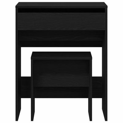 Musta tammi meikkipöytä Berton 60x40x75cm (puinen)