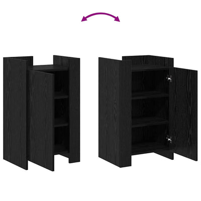 Musta sivupöytä Corinne 45x35x75cm (puinen)