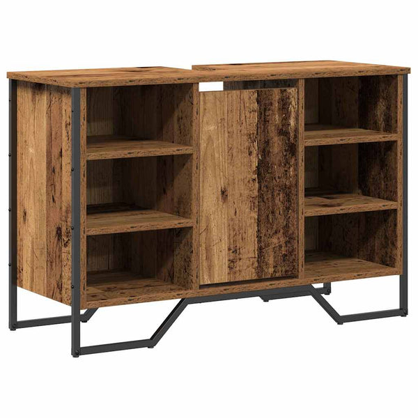 Kylpyhuoneen allaskaappi Vanha Puu 91 x 35 x 60 cm Tekninen puu