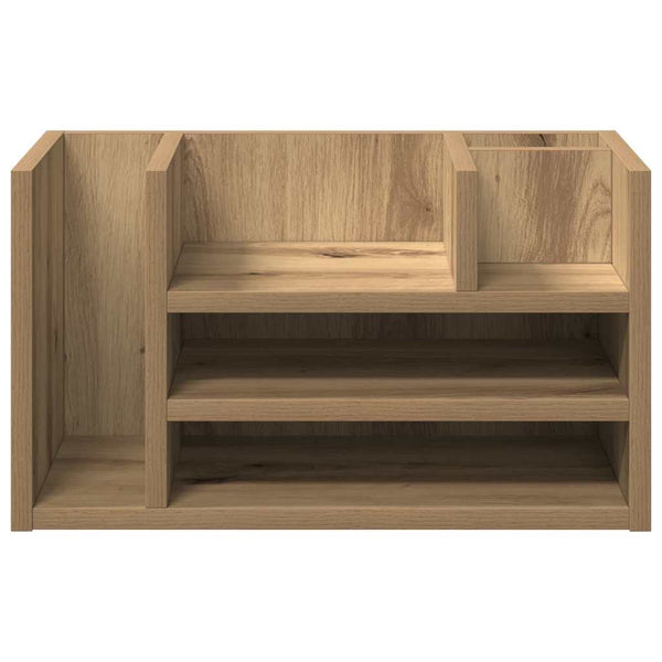 Työpöydän järjestäjä Musta tammi 44,5 x 24 x 25 cm Tekninen puu