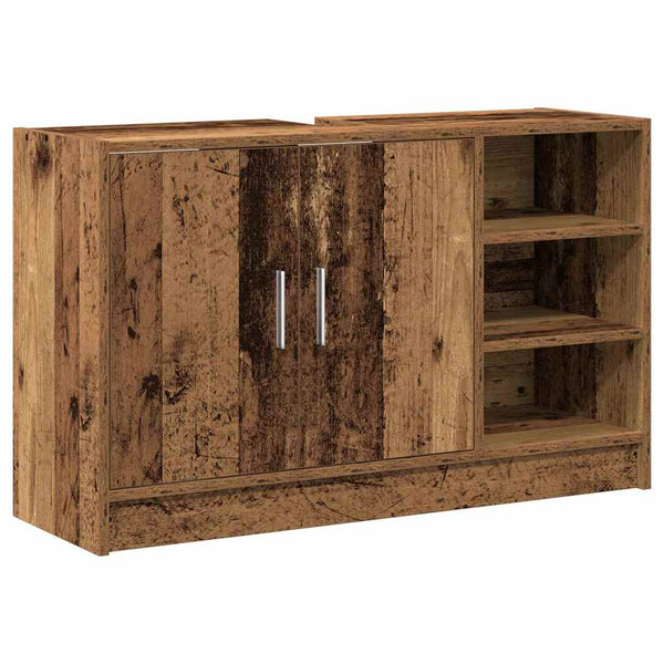 Kylpyhuonekaappi Vanha Puu 90 x 29 x 55 cm Tekninen puu