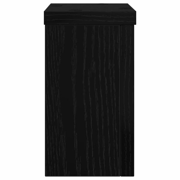 Kasviteline 2 kpl Musta tammi 10 x 10 x 18 cm Tekninen puu