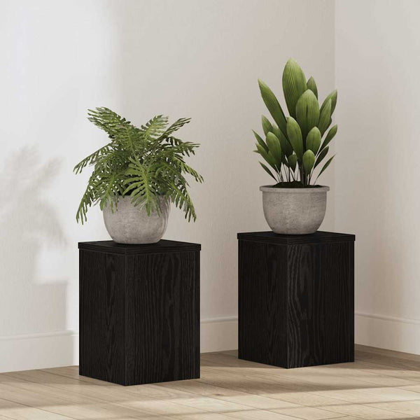 Kasviteline 2 kpl Musta tammi 20 x 20 x 30 cm Tekninen puu