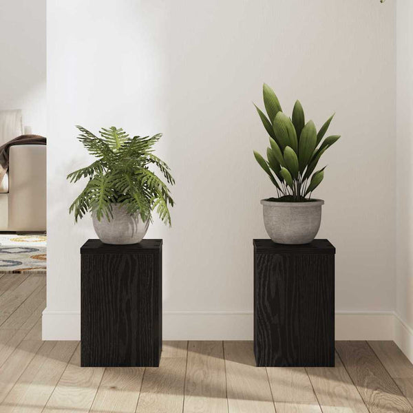 Kasviteline 2 kpl Musta tammi 20 x 20 x 30 cm Tekninen puu