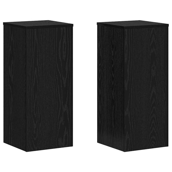 Kasviteline 2 kpl Musta tammi 30 x 30 x 70 cm Tekninen puu