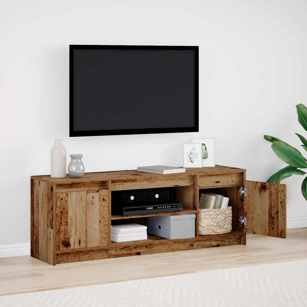 TV-kaappi Ruskeana 139.5 x 34 x 50 cm Teknistä puuta