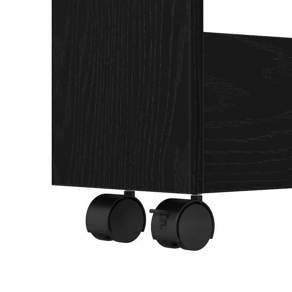 Kapea säilytyskaari Musta tammi. 60 x 18 x 70 cm Tekninen puu