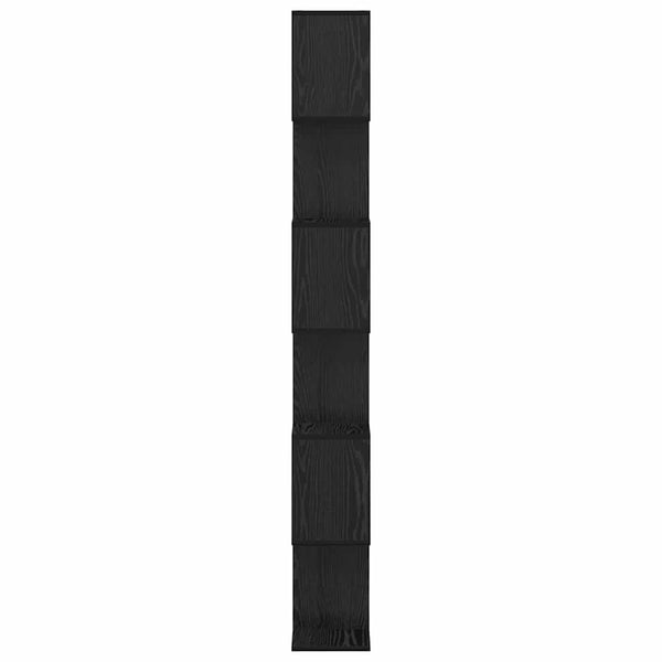 Kirjahylly 6 tasoa 70 x 24 x 193,5 cm Tekninen puu Musta tammi.