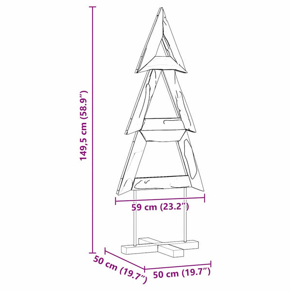 Joulukuusi Ruskea 149,5 cm Täysi tiikki