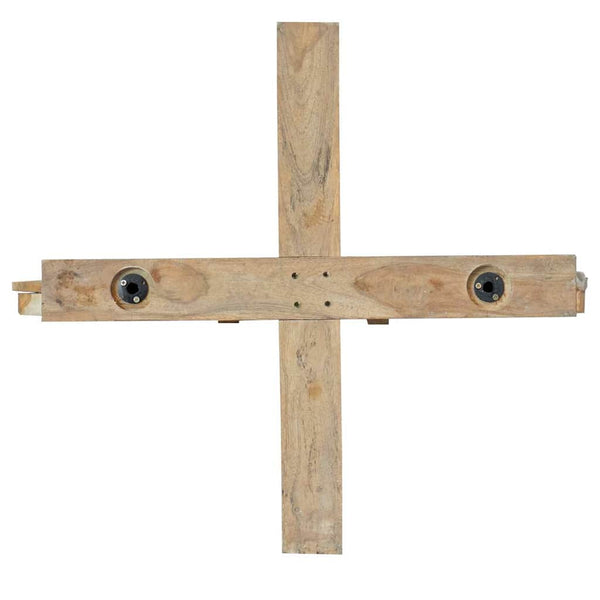 Joulukuusi jalustalla Ruskea 181,5 cm Täysi tiikki
