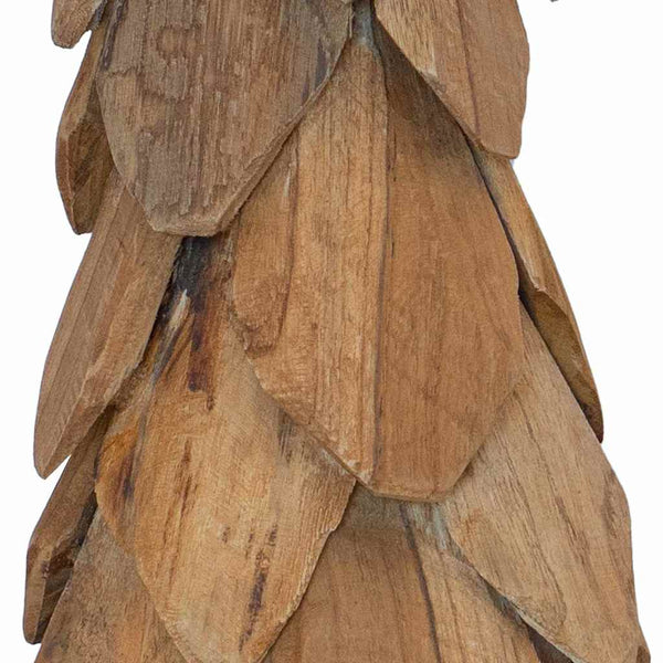 Joulukuusi jalustalla Ruskea 51 cm Täysi tiikki