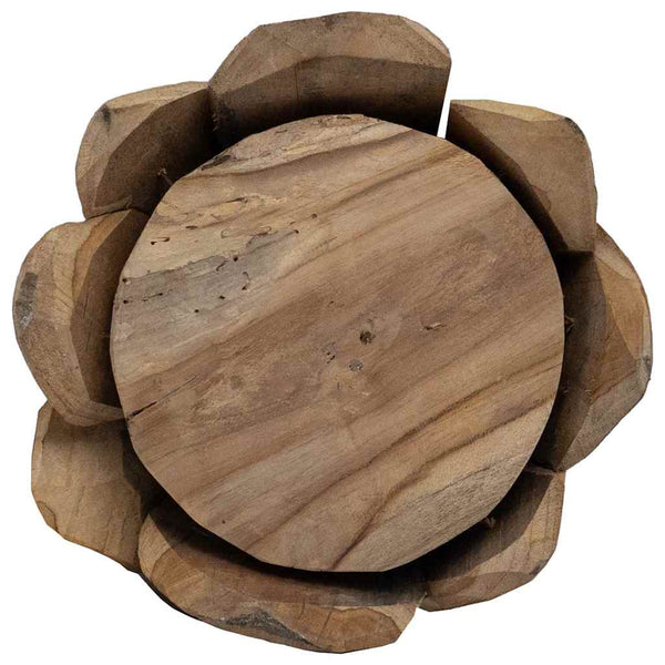 Joulukuusi jalustalla Ruskea 111 cm Täysi tiikki