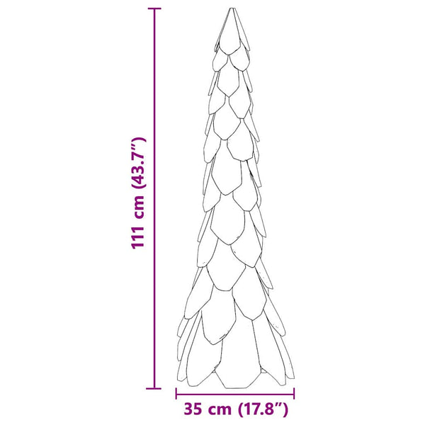 Joulukuusi jalustalla Ruskea 111 cm Täysi tiikki