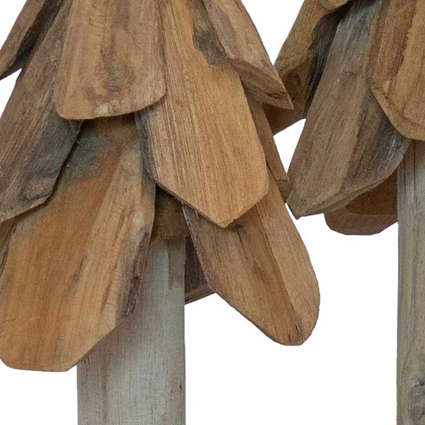 Joulukuusi 3 kpl Ruskea 40 cm Täysi tiikki