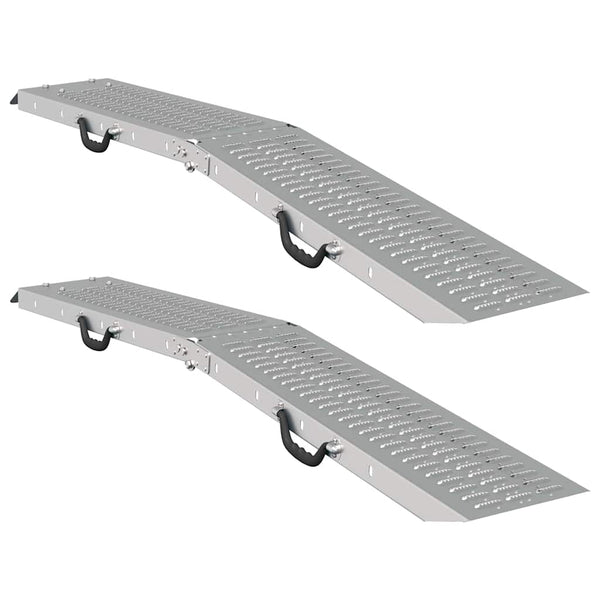 Lastausramppi 2 pcs Hopea 166 x 22,5 x 4,5 cm Galvanoitu teräs