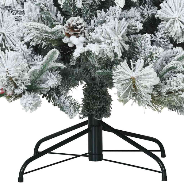 Tekojoulupuu Saranallisilla Oksilla Lumen Pintamaalattu 210 cm