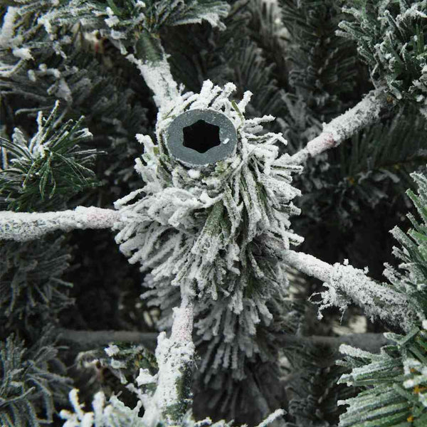 Tekojoulupuu Saranallisilla Oksilla Lumen Pintamaalattu 210 cm