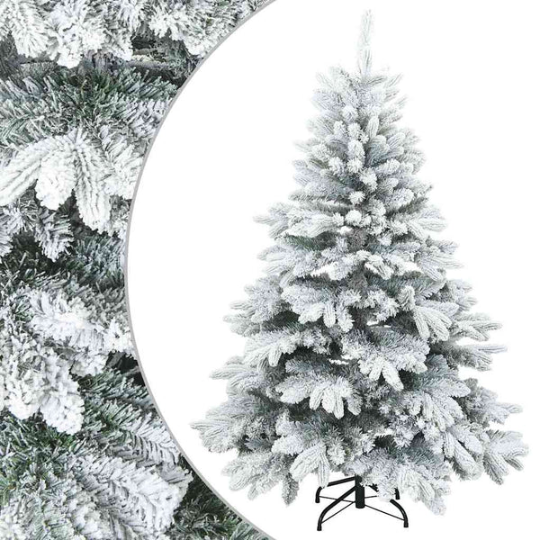 Tekojoulupuu Saranallisilla Oksilla Lumen Pintamaalattu 120 cm