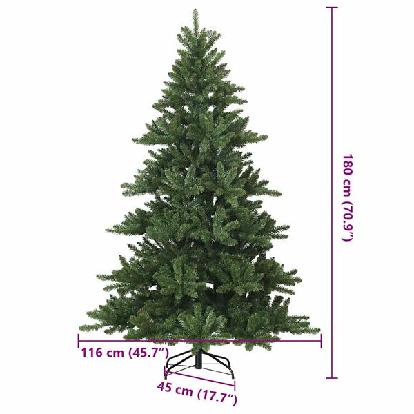 Salkomallinen tekoinen joulukuusi Vihreä 180 cm PVC, teräs