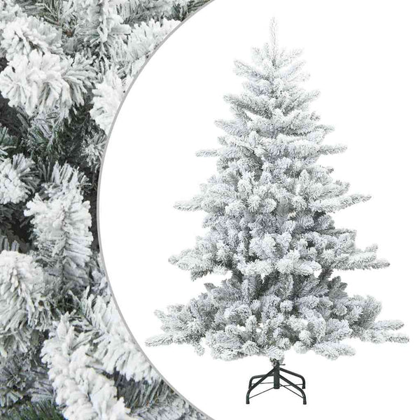 Tekojoulupuu Saranallisilla Oksilla Lumen Pintamaalattu 150 cm