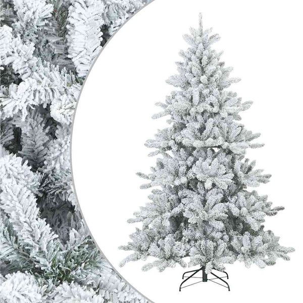Tekojoulupuu Saranallisilla Oksilla Lumen Pintamaalattu 180 cm