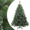 Tekojoulupuu Saranallisilla Oksilla Lumen Pintamaalattu Vihreä