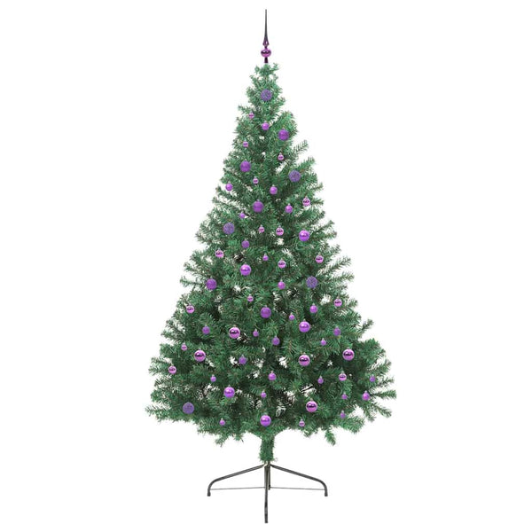 Tekokuituinen Esivalmistettu Joulukuusi Vihreä 240 cm