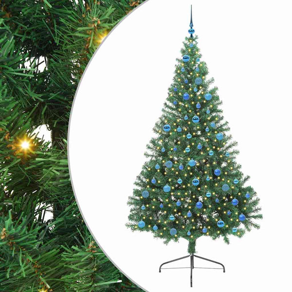 Tekokuituinen Esivalmistettu Joulukuusi Vihreä 240 cm
