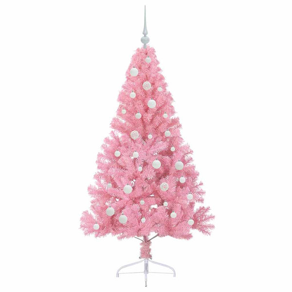 Tekokuituinen Esivalmistettu Joulukuusi Pinkki 150 cm