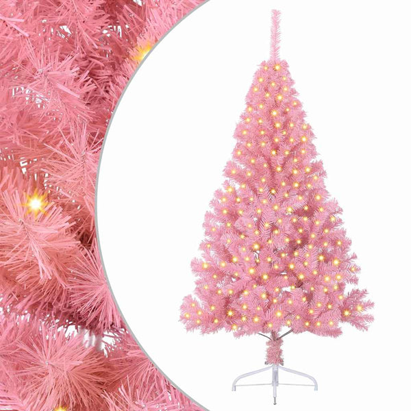 Tekokuituinen Esivalmistettu Joulukuusi Pinkki 180 cm