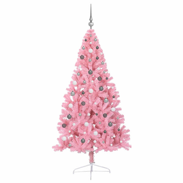 Tekokuituinen Esivalmistettu Joulukuusi Pinkki 210 cm