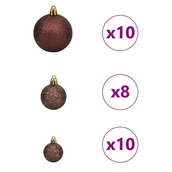 Tekokuituinen Esivalmistettu Joulukuusi Pinkki 240 cm