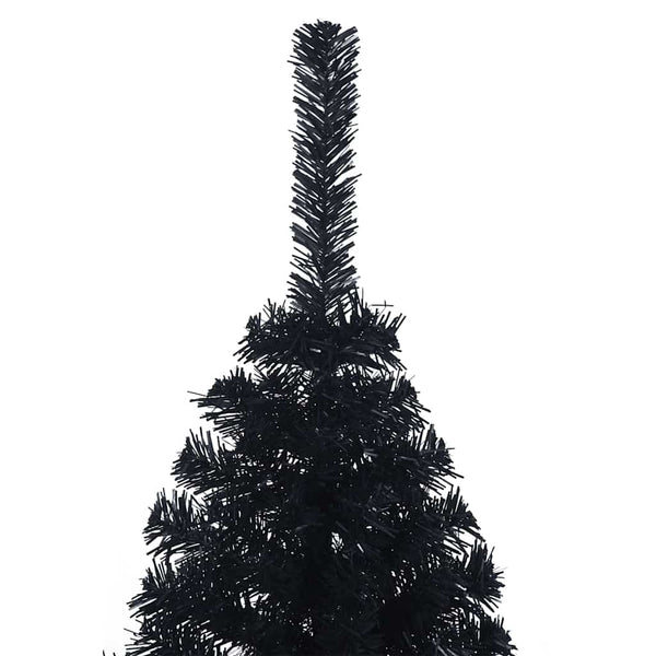 Tekokuituinen Esivalmistettu Joulukuusi Musta 120 cm