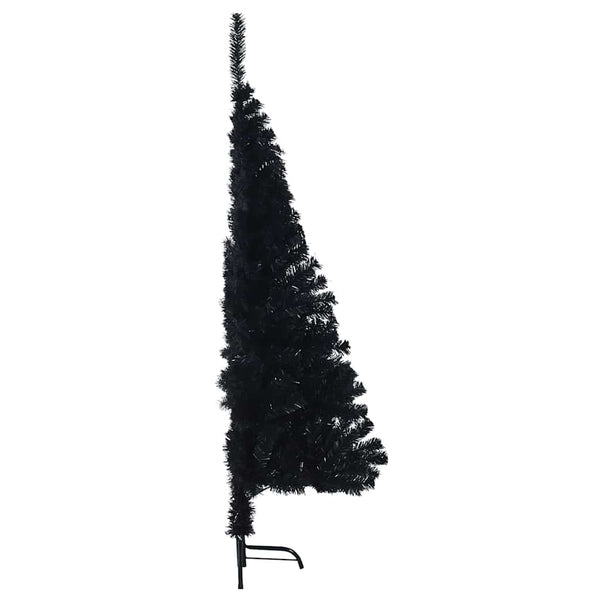 Tekokuituinen Esivalmistettu Joulukuusi Musta 150 cm