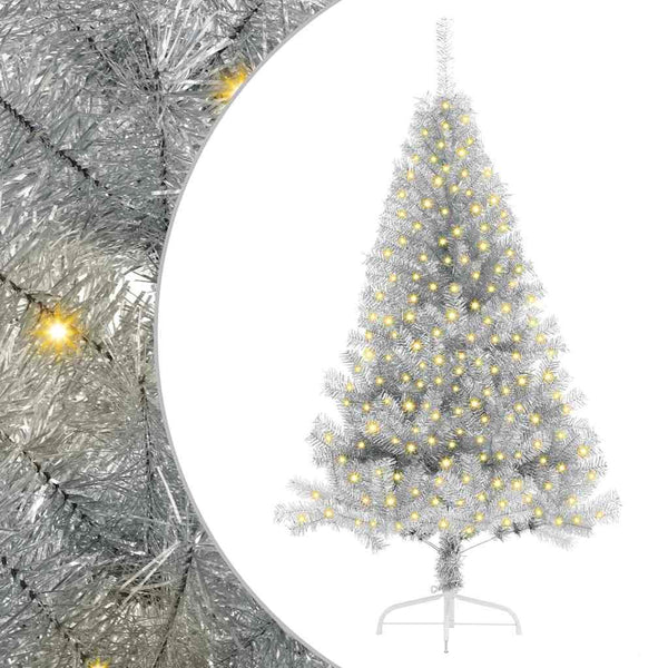 Tekokuituinen Esivalmistettu Joulukuusi Hopea 180 cm PET