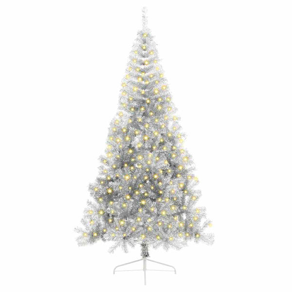 Tekokuituinen Esivalmistettu Joulukuusi Hopea 210 cm PET