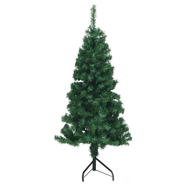Nurkkateko joulupuu jalustalla Vihreä 120 cm PVC ja metalli
