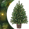 Tekojoulukuusi 150 LED-valoilla Vihreä 95 cm PE ja PVC