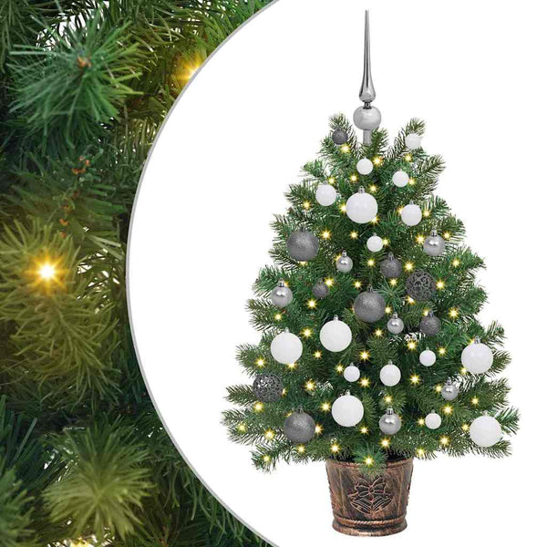 Tekojoulukuusi 150 LED-valoilla Vihreä 95 cm PE ja PVC