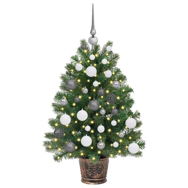 Tekojoulukuusi 150 LED-valoilla Vihreä 95 cm PE ja PVC