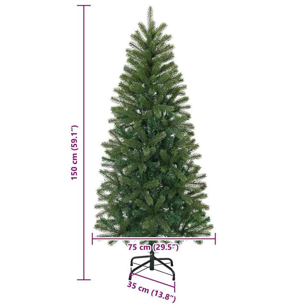 Tekojoulukuusi Vihreä 150 cm PE ja PVC